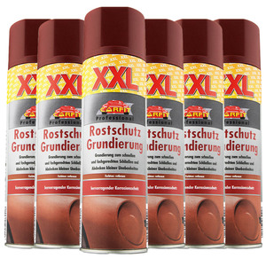 Carfit XXL Rostschutz-Grundierung, Rotbraun - 6-er Set