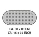 Bild 3 von Badewanneneinlage Tecno ca. 38x89 cm, weiß, 100% TPE