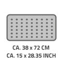 Bild 3 von Badewanneneinlage Neptun ca. 38x72 cm, grau, 100% TPE