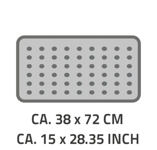 Bild 3 von Badewanneneinlage Neptun ca. 38x72 cm, grau, 100% TPE
