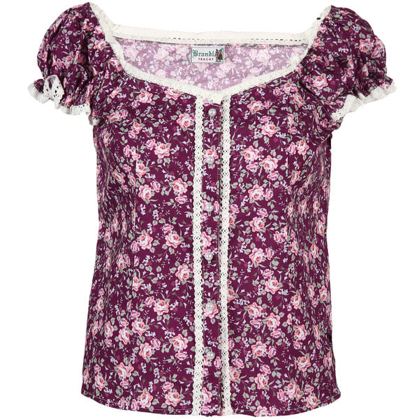 Bild 1 von Damen Trachtenbluse im floralen Print
                 
                                                        Lila