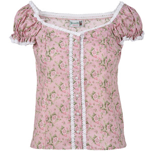 Damen Trachtenbluse im floralen Print
                 
                                                        Rosa