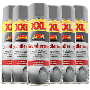 Carfit XXL Grundierung, Grau - 6-er Set