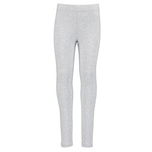 Mädchen-Leggings Stretch, Grau, 110/116