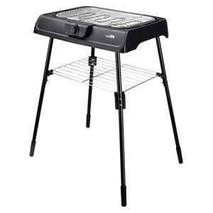 2in1 Tisch- und Standgrill elektrisch mit 2000 W in Schwarz