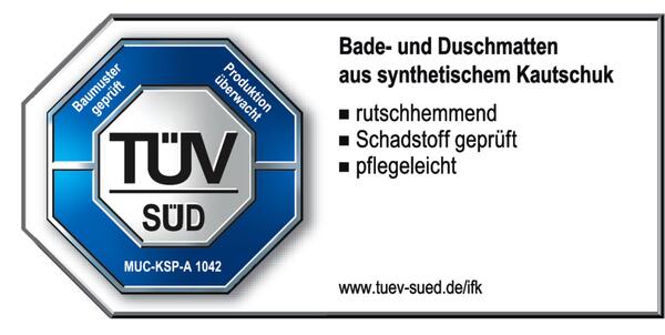 Bild 4 von Badewanneneinlage Neptun ca. 38x72 cm, grau, 100% TPE