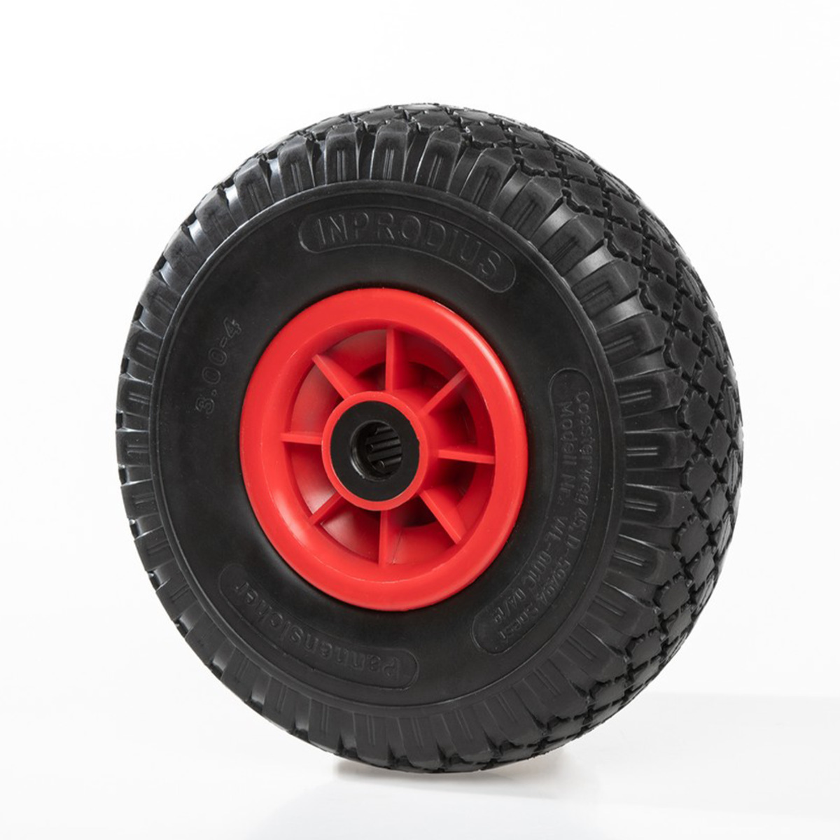 Bild 2 von Sackkarrenrad "pannensicher", Rad schwarz/ Felge rot