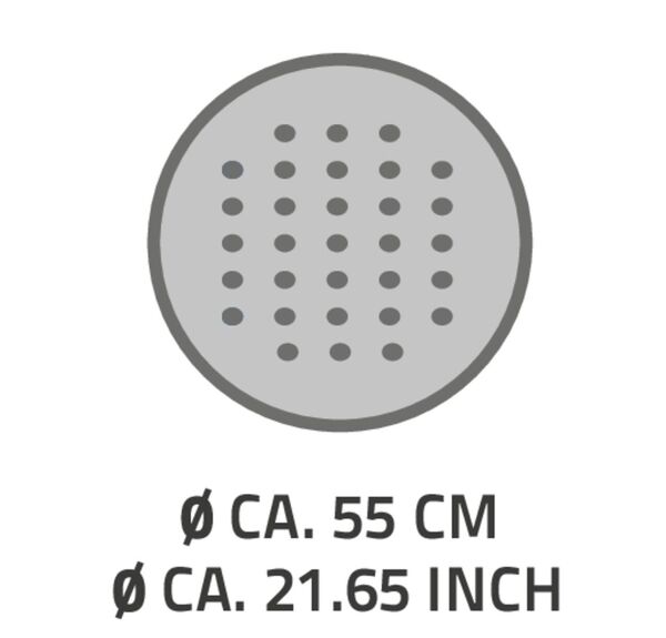Bild 3 von Duscheinlage Tecno ca. Ø 55 cm, grau (manhattan), 100% TPE