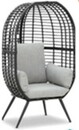 Bild 3 von Rattan Loungesessel inkl. Kissen hellgrau