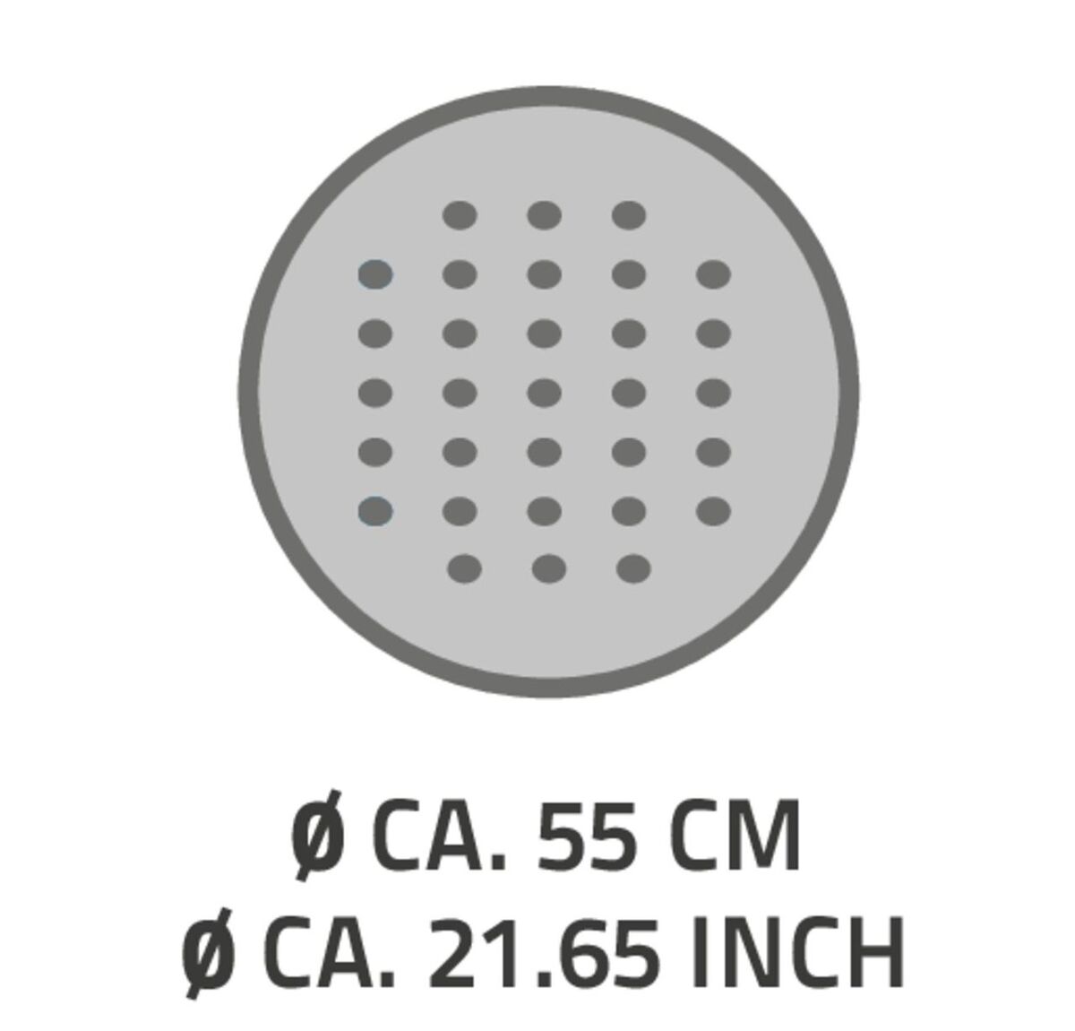 Bild 3 von Duscheinlage Tecno ca. Ø 55 cm, weiß, 100% TPE