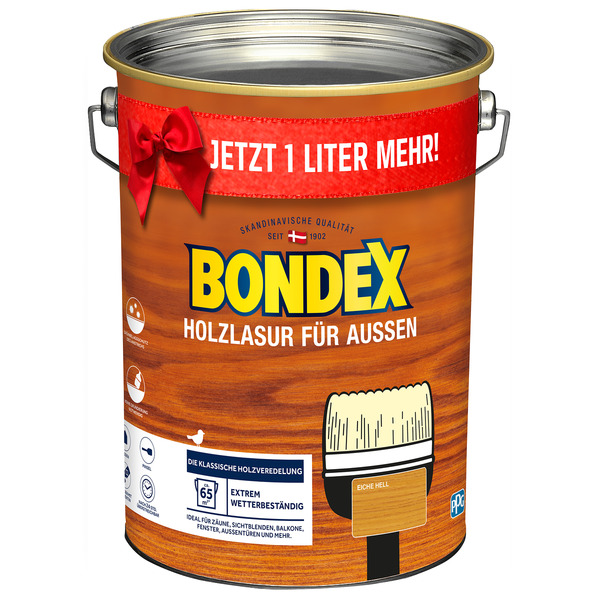 Bild 1 von Bondex Holzlasur eichefarben hell 5 l