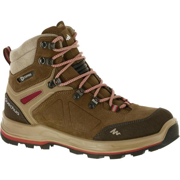 Bild 1 von Trekkingschuhe Ontrail Bergtrekking MT100 Hoch Leder wasserdicht Damen