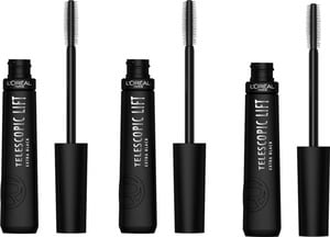 L’Oréal Paris Mascara Telescopic Lift Extra Black Vorteilsset, 29,7 ml