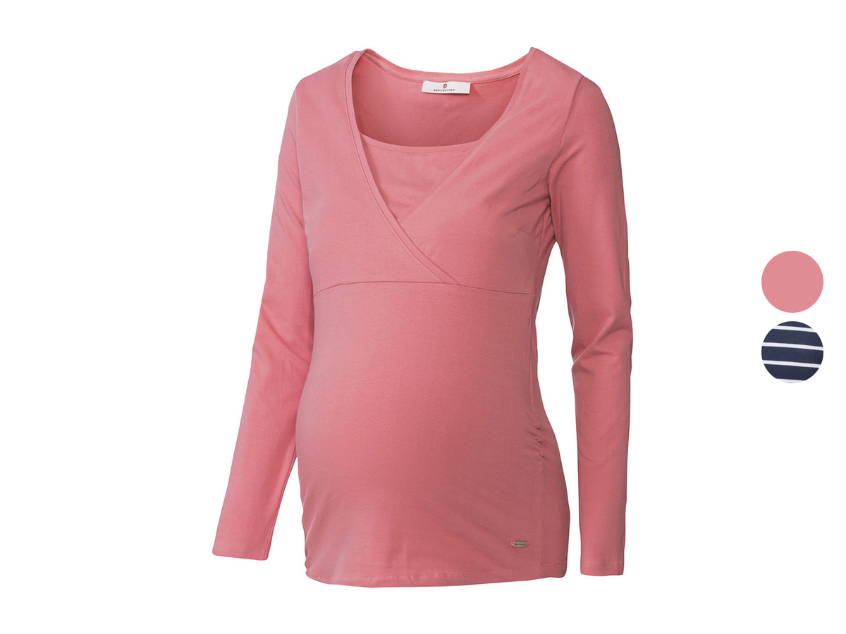 Bild 1 von bellybutton Damen Umstands-Langarmshirt, mit hohem Baumwolle