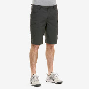 Wandershorts Naturwandern NH500 Cargo Herren dunkelgrau