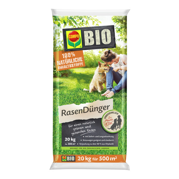 Bild 1 von Compo Bio-Rasendünger 20 kg für 500 m²