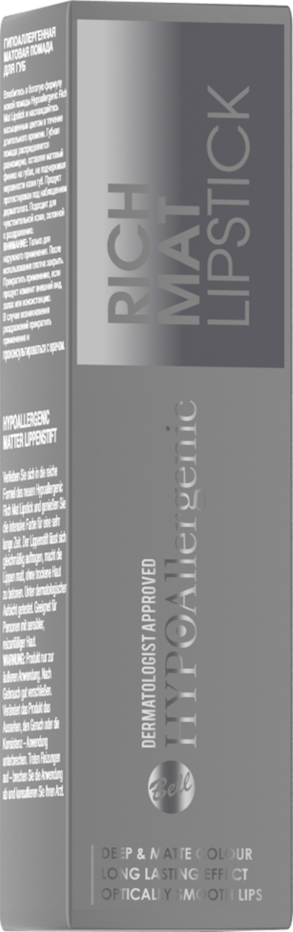 Bild 2 von HYPOAllergenic Rich Mat Lipstick 06 Red Carpet, 3,7 g