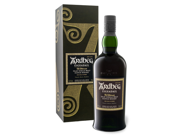 Bild 1 von Ardbeg Uigeadail Islay Single Malt Scotch Whisky mit Geschenkbox 54,2% Vol