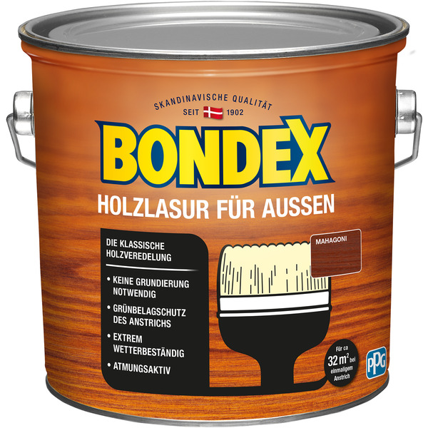 Bild 1 von Bondex Holzlasur mahagonifarben 2,5 l