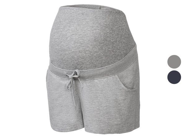 Bild 1 von esmara® Damen Umstands-Sweatshorts, niedrige Leibhöhe, mit elastischem Besatz