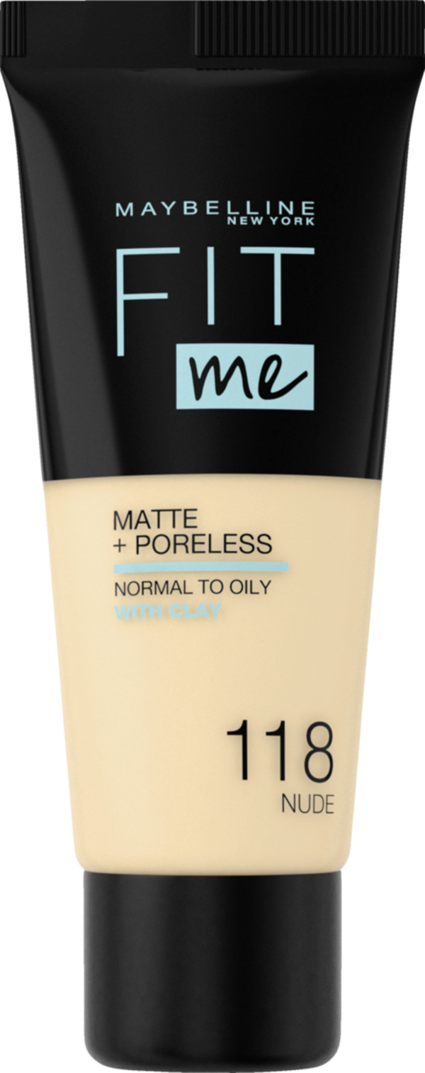 Bild 1 von Maybelline New York Fit Me! Matte + Poreless Make-Up Nr. 118 Nude, 30 ml