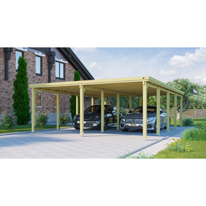 Weka Doppelcarport '618' kesseldruckimprägniert 603 x 802 cm