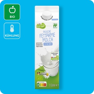 GUT BIO Fettarme Bio-Milch, 1