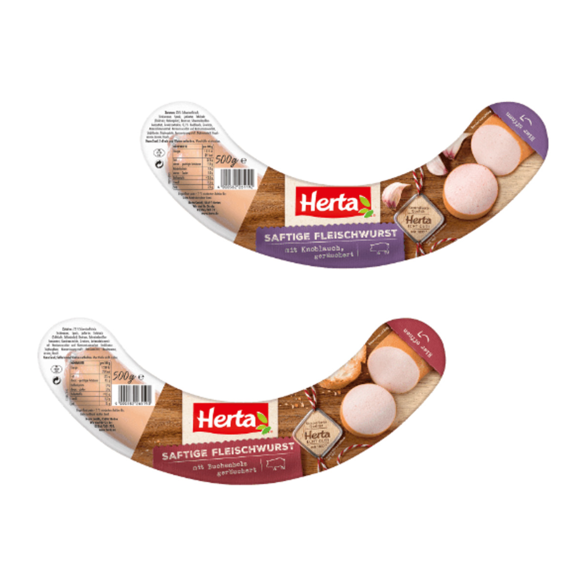 Bild 1 von HERTA Saftige Fleischwurst 500g