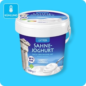 LYTTOS Joghurt griechischer Art, Natur, 10 % oder 2 % Fett
