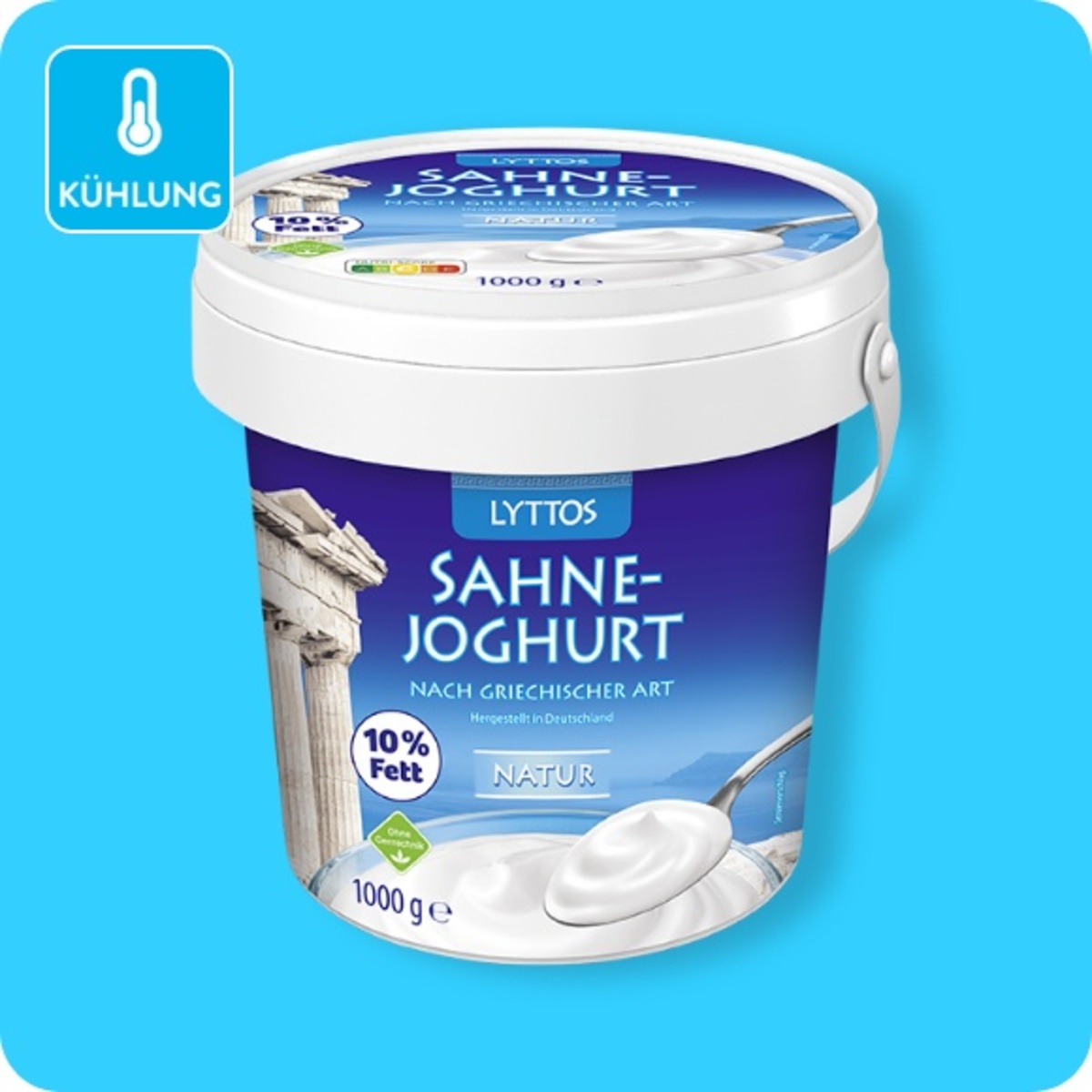 Bild 1 von LYTTOS Joghurt griechischer Art, Natur, 10 % oder 2 % Fett