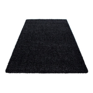 Hochflor Teppich, 120x170 cm, anthrazit