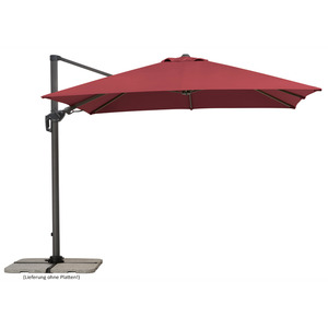 Schneider Ampelschirm 'Rhodos Twist' bordeaux 300 x 300 cm