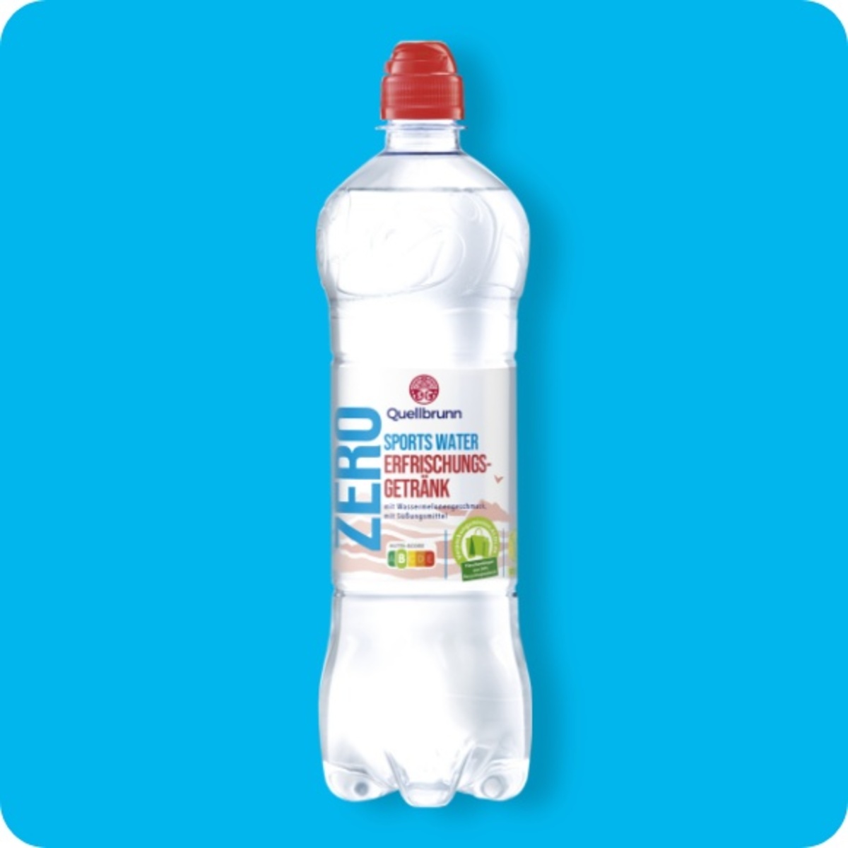 Bild 1 von QUELLBRUNN Zero Sports Water, Mit Wassermelonen- oder Limetten-Zitronengeschmack