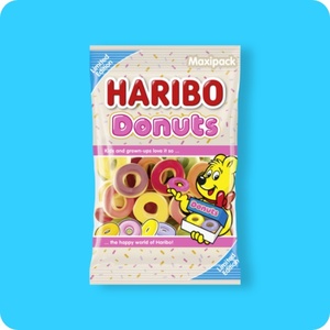 HARIBO Fruchtgummi, Donuts oder Stars and Stripes sauer