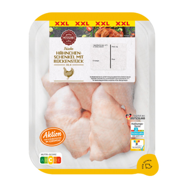 Bild 2 von MEINE METZGEREI Hähnchenschenkel mit Rückenstück XXL 2kg
