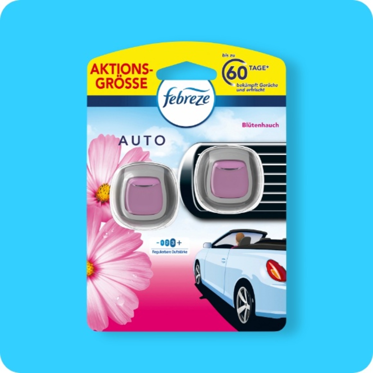 Bild 1 von FEBREZE Lufterfrischer Auto, Auto-Erfrischer Blütenhauch oder Auto-Erfrischer Tropische Früchte