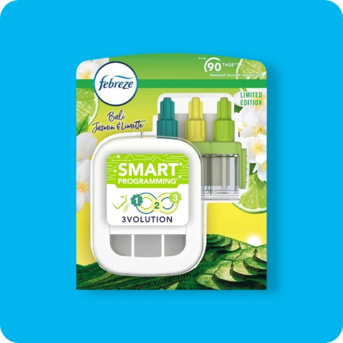 Bild 1 von FEBREZE Duftstecker 3volution, Duftstecker-Starterkit Bali-Jasmin & Limette oder Madagaskar-Vanille & Magnolie