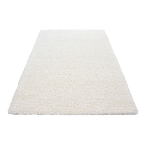 Hochflor Teppich, 120x170 cm, creme