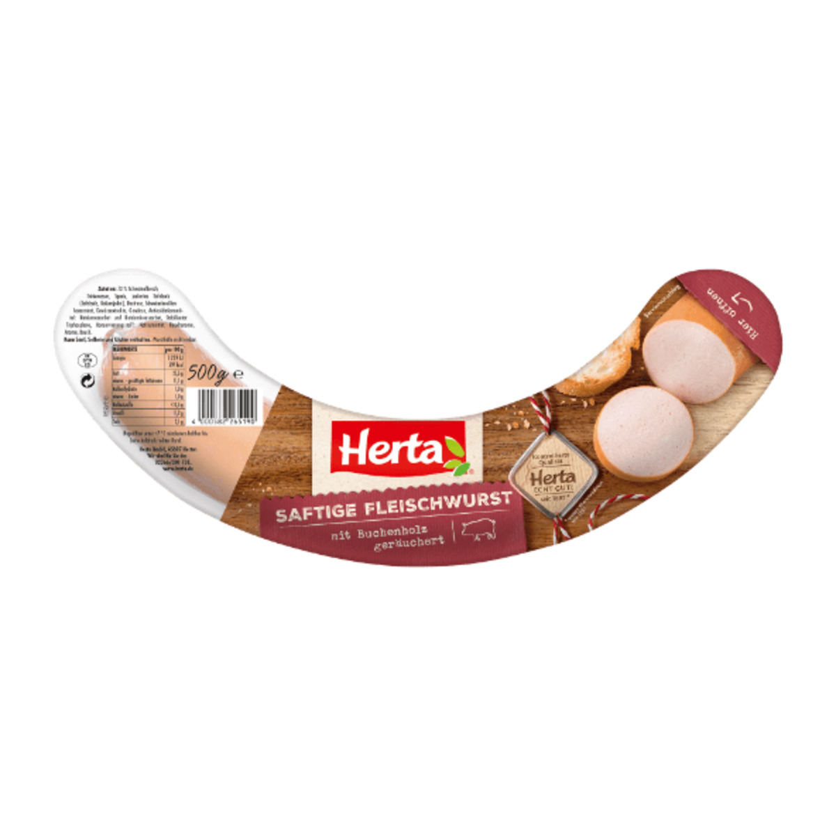 Bild 2 von HERTA Saftige Fleischwurst 500g