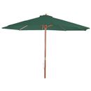 Bild 1 von Sonnenschirm Lissabon, Gartenschirm Marktschirm, Ø 3,5m Polyester/Holz 7kg ~ grü