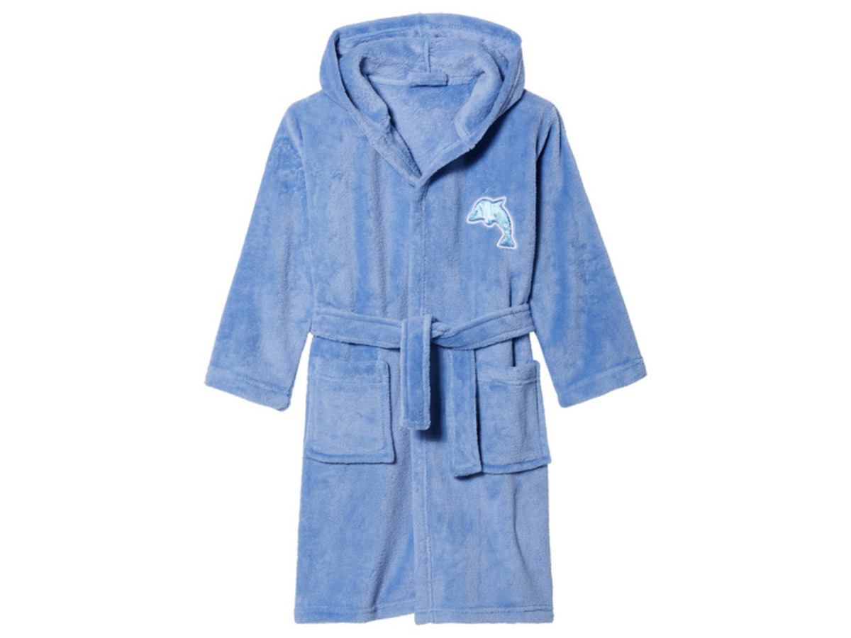 Bild 2 von LIVARNO home Kinder Bademantel mit Kapuze und Aufnäher