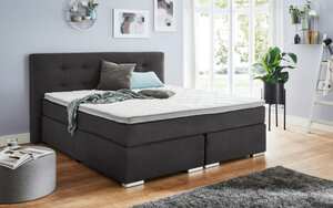 Boxspringbett BX1670 Glendo, grau, 180 x 200 cm