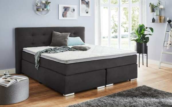 Bild 1 von Boxspringbett BX1670 Glendo, grau, 180 x 200 cm