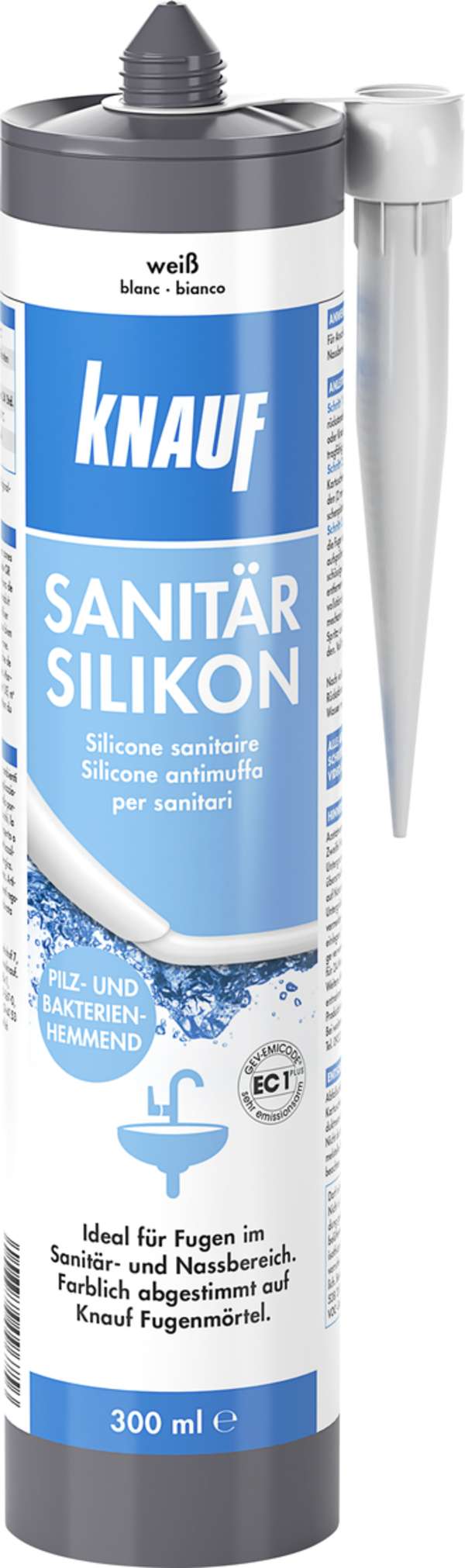 Bild 1 von Knauf Sanitär Silikon weiß 300 ml