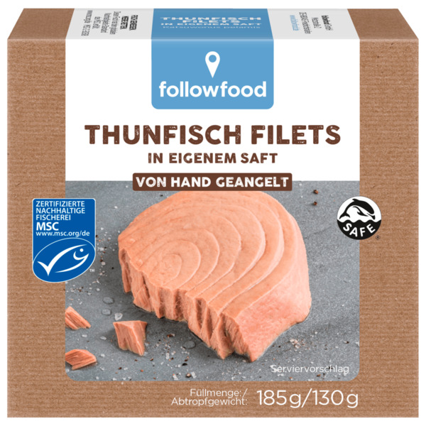 Bild 1 von Followfish MSC Thunfisch-Filets Natur 130g