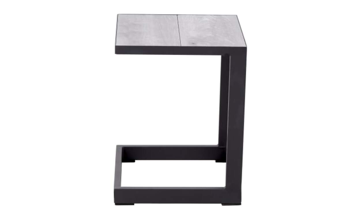 Bild 2 von Bestelltisch Keramo, anthrazit, Tischplatte in grauer Keramik Holznachbildung