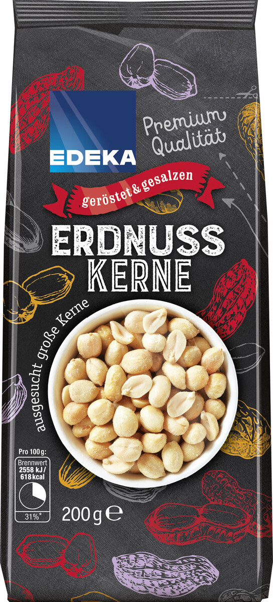 Bild 1 von EDEKA Erdnusskerne geröstet & gesalzen 200G