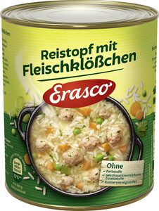 Erasco Reistopf mit Fleischklößchen 800G