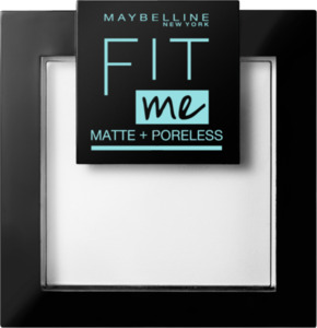 Maybelline New York Fit Me! Matte + Poreless Puder Nr. 90 Translucent, 9 g