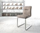 Bild 1 von Schwingstuhl Vinjo-Flex Taupe Vintage Freischwinger flach Edelstahl
